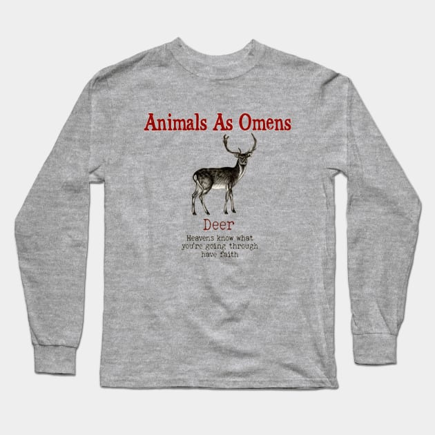 ANIMAL OMEN DEER Long Sleeve T-Shirt by RangerScots